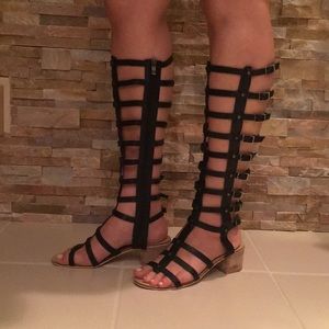 Genuine Leather Gladiator Sandals. Size 9.